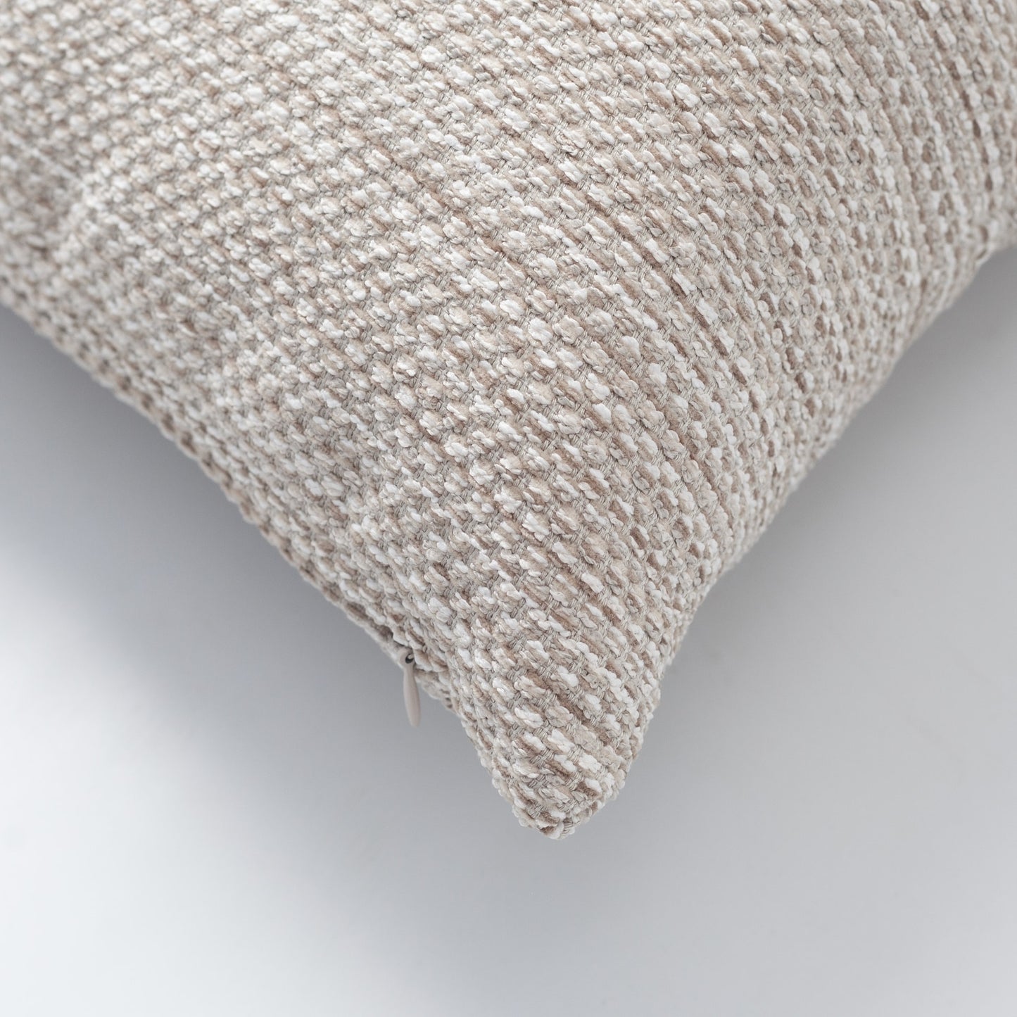 Kraft | Neutral Textured Woven Square 18''x18'' Throw Pillow Cover