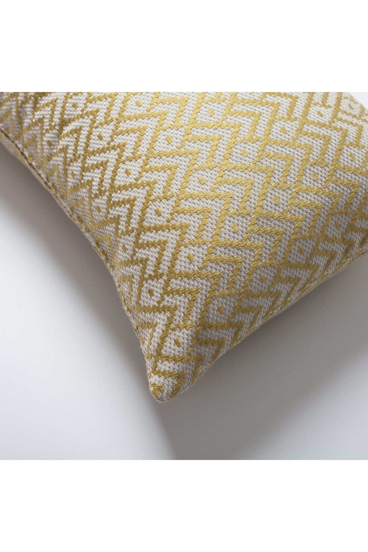 Gusto | Golden Olive Modern Small-Scale Patterned Lumbar 12''x20'' Throw Pillow Cover