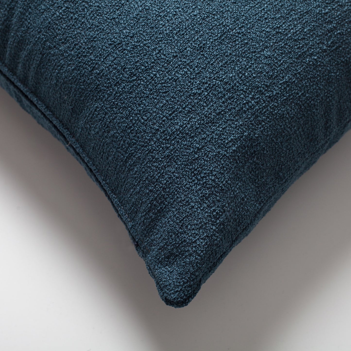 Julia | Teal Blue Boucle Textured Solid Long Lumbar 14"x28" Throw Pillow Cover