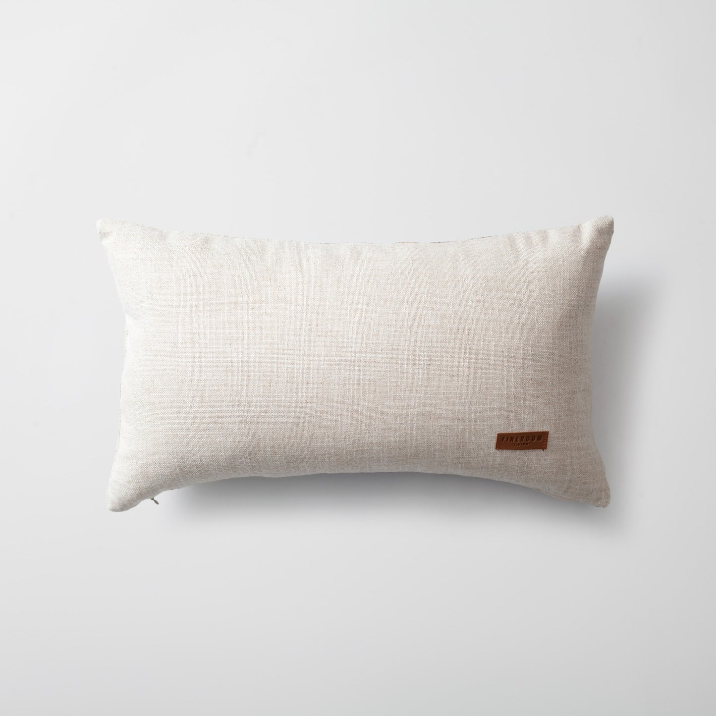 Combos | Navy Blue Textured Abstract Striped Neutral Lumbar 12"x20" Throw Pillow Cover