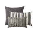 Cozy & Mitos | Set of 3 | Dark Gray Throw Pillow Covers