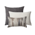 Cozy & Pastel | Set of 3 | Dark Gray Throw Pillow Covers