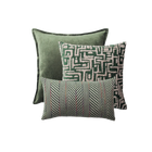 Eliza & Sense | Set of 3 | Green Throw Pillow Covers