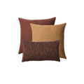 Julia & Bamboo | Set of 3 | Mustard Throw Pillow Covers