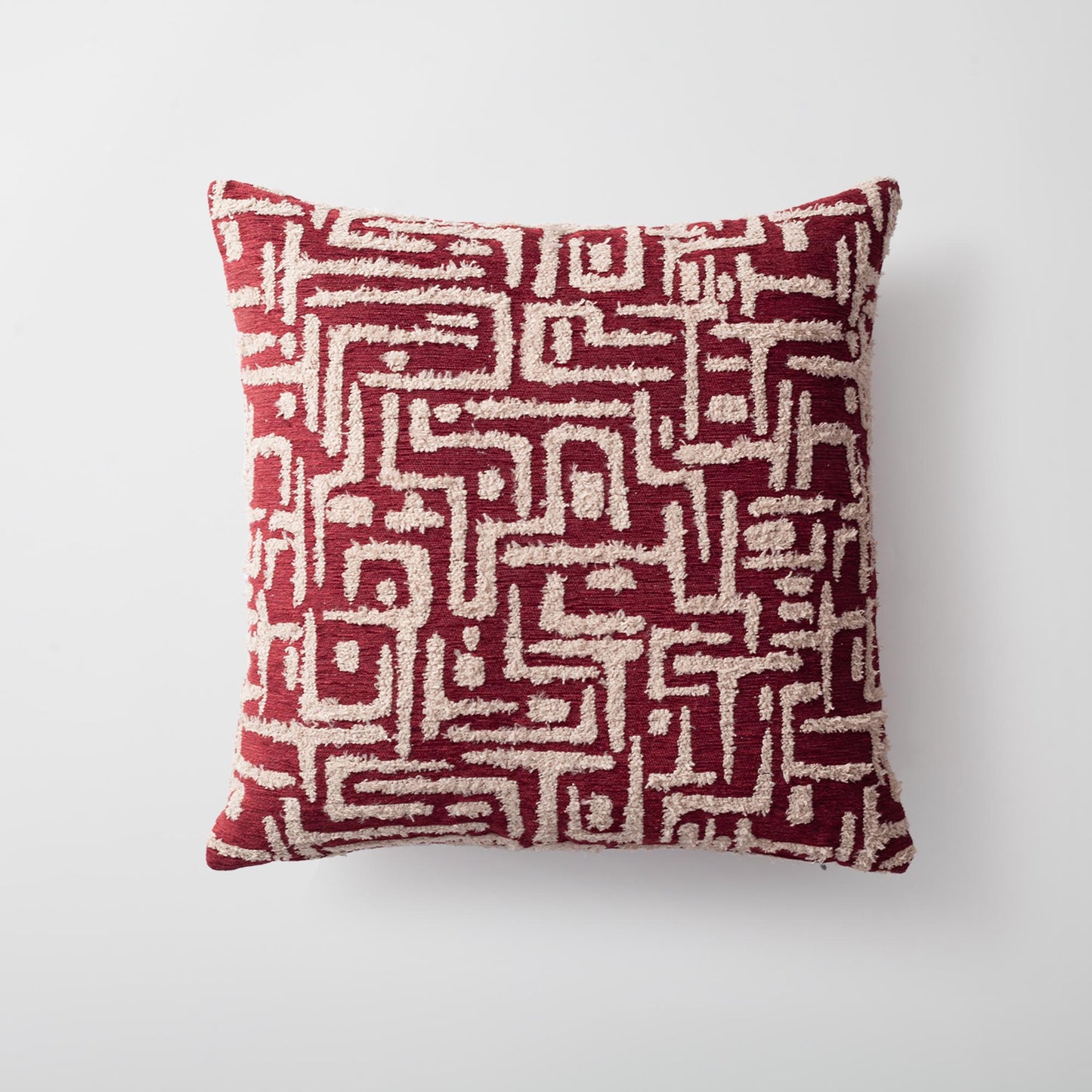 Eliza & Gilda & Cozy & Sense | Set of 6 | Burgundy Bed Decor Throw Pillow Covers