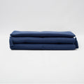 Loom Bed Runner | Navy Blue Neutral Linen Blend
