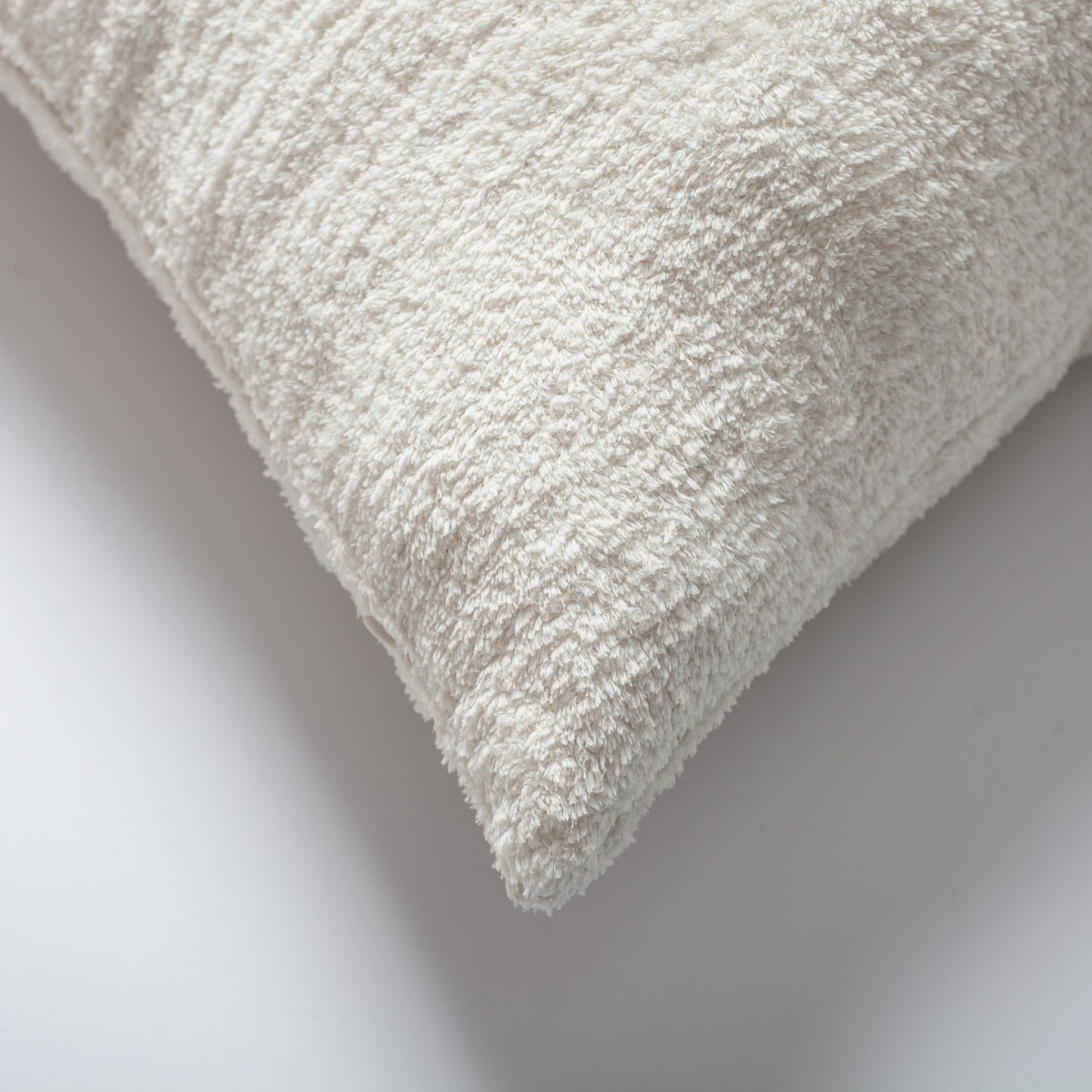 Cozy | White Plush Soft Textured Long Lumbar 14"x28" Throw Pillow Cover