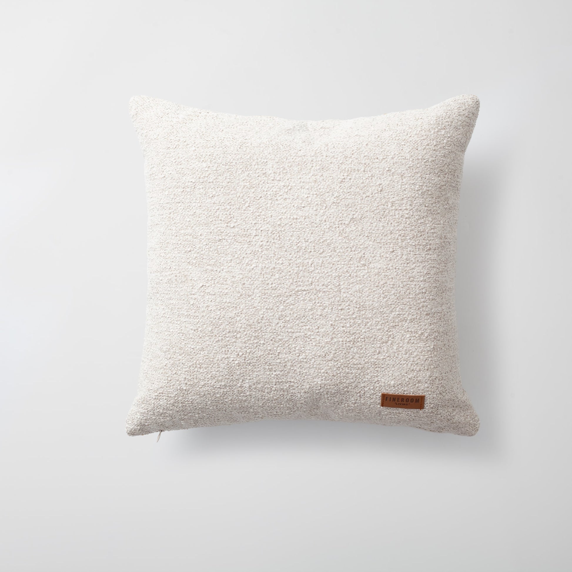 Mojo | Navy Blue Boucle Woven Checkered Square 18''x18'' Throw Pillow Cover