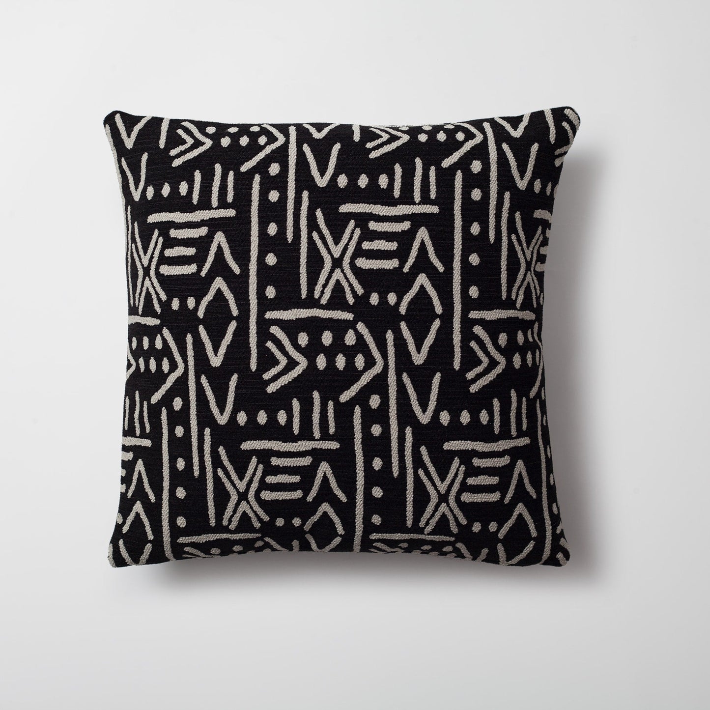Icon | Set of 3 | Black Boho Decor Throw Pillow Covers