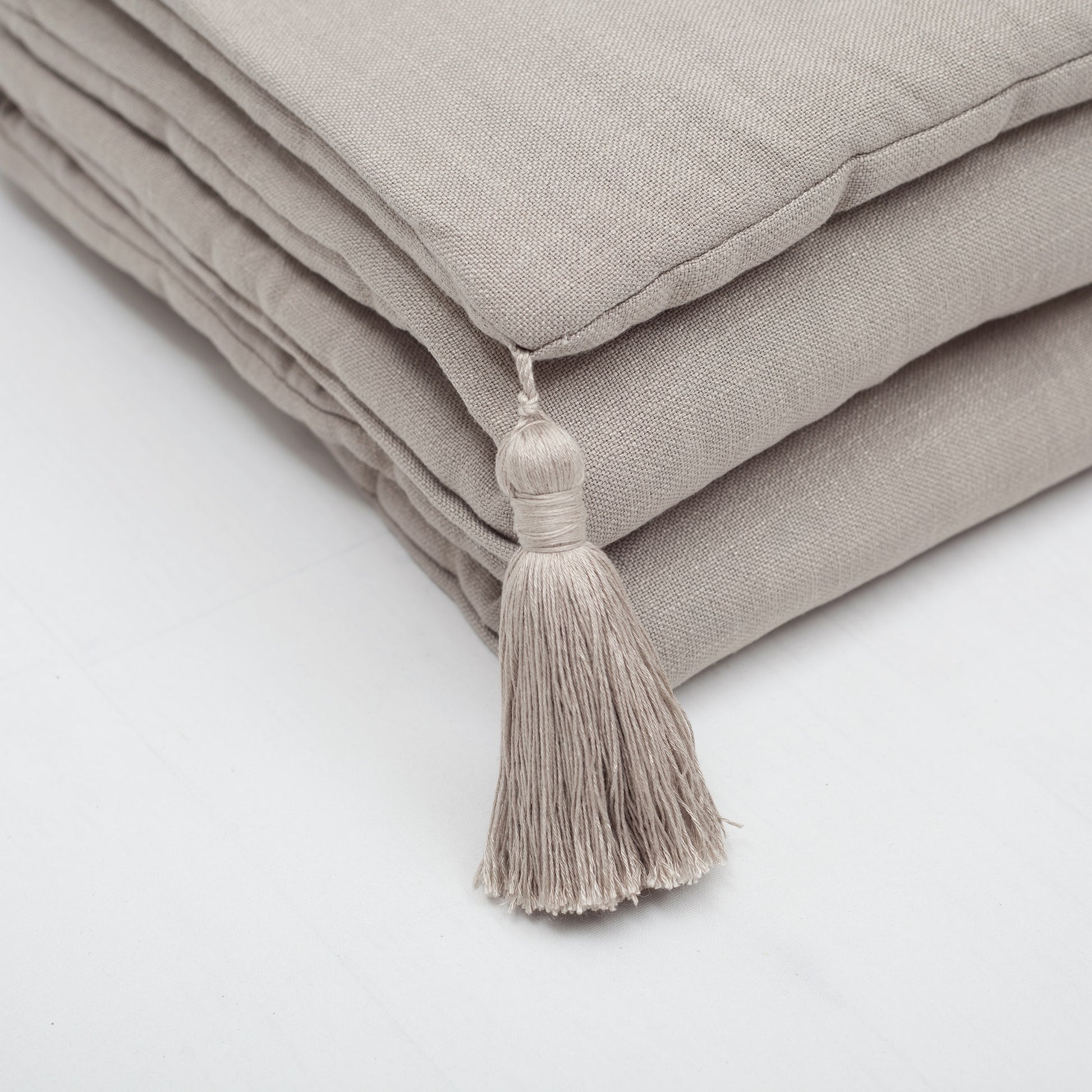 Loom Bed Runner | Taupe Neutral Linen Blend