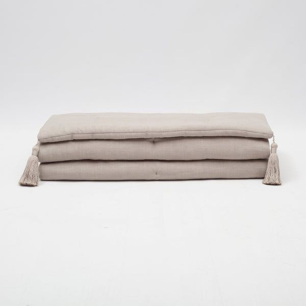 Taupe wide bed runner
