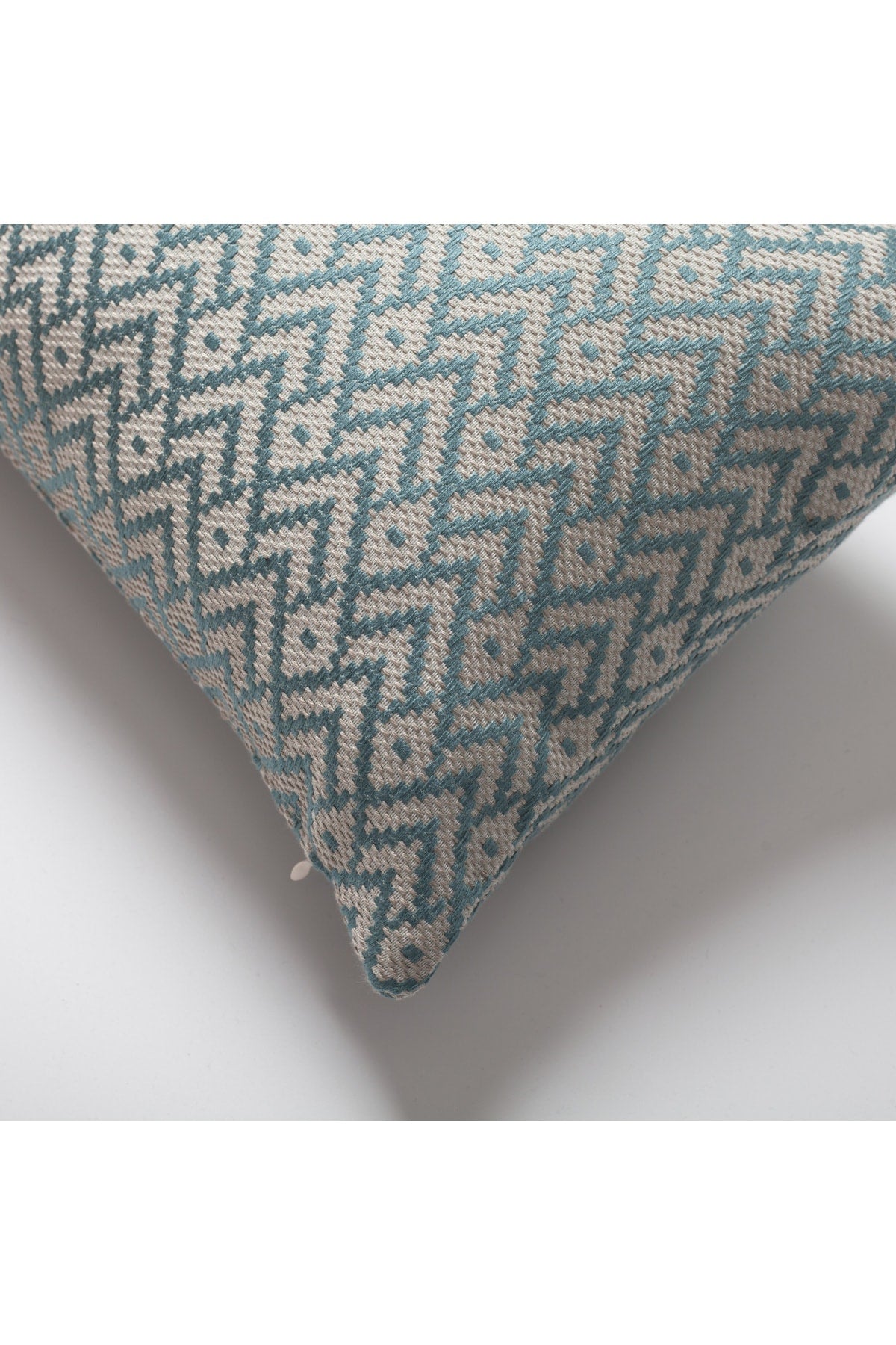 Gusto | Mint Blue Modern Small-Scale Patterned Lumbar 12''x20'' Throw Pillow Cover