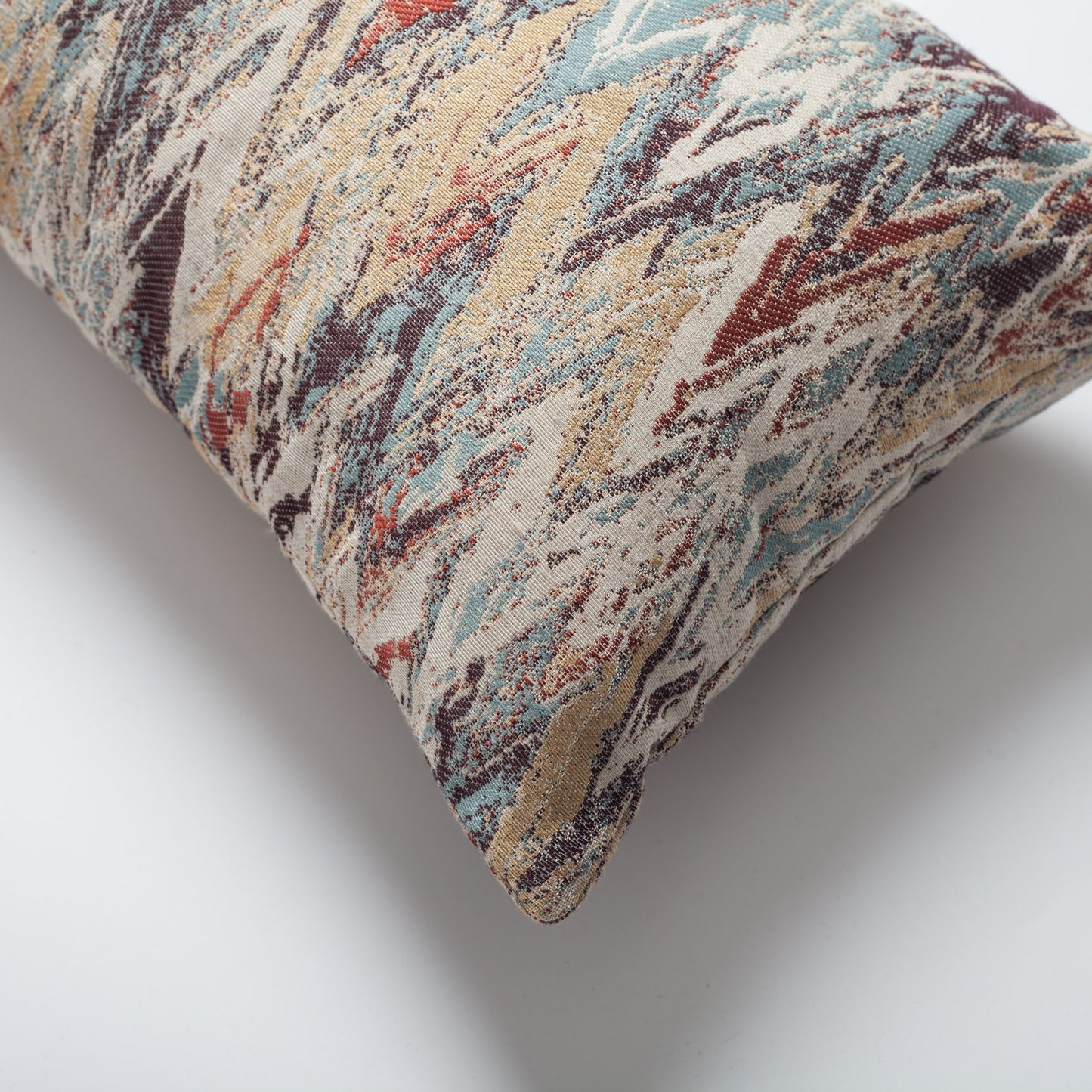 Genoa | Multicolored Abstract Patterned Lumbar 12''x20'' Throw Pillow Cover