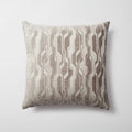 Lebon | Taupe Modern Geometric Patterned Lumbar Square 20''x20'' Throw Pillow Cover