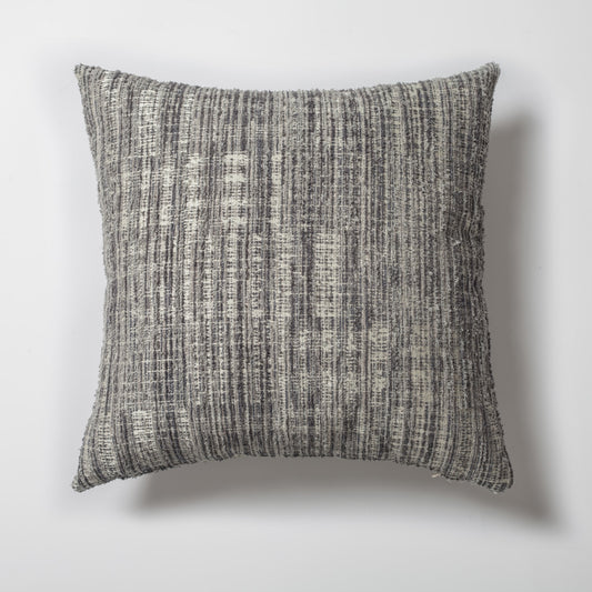 Tweed | Gray Heathered Woven Textured Plain Square 20"x20'' Throw Pillow Cover