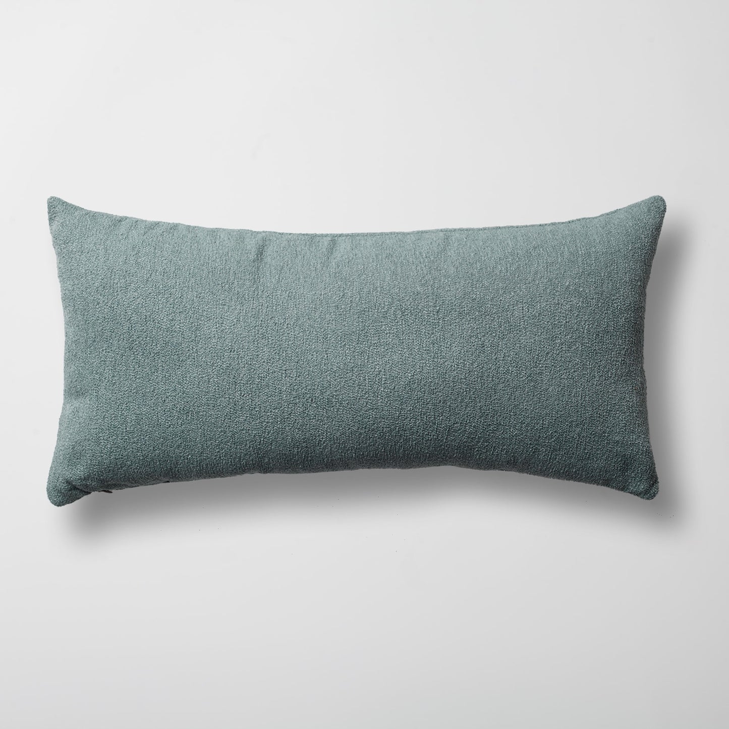 Julia | Light Blue Boucle Textured Solid Long Lumbar 14"x28" Throw Pillow Cover