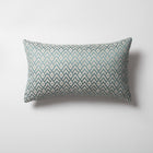 Gusto | Mint Blue Modern Small-Scale Patterned Lumbar 12''x20'' Throw Pillow Cover