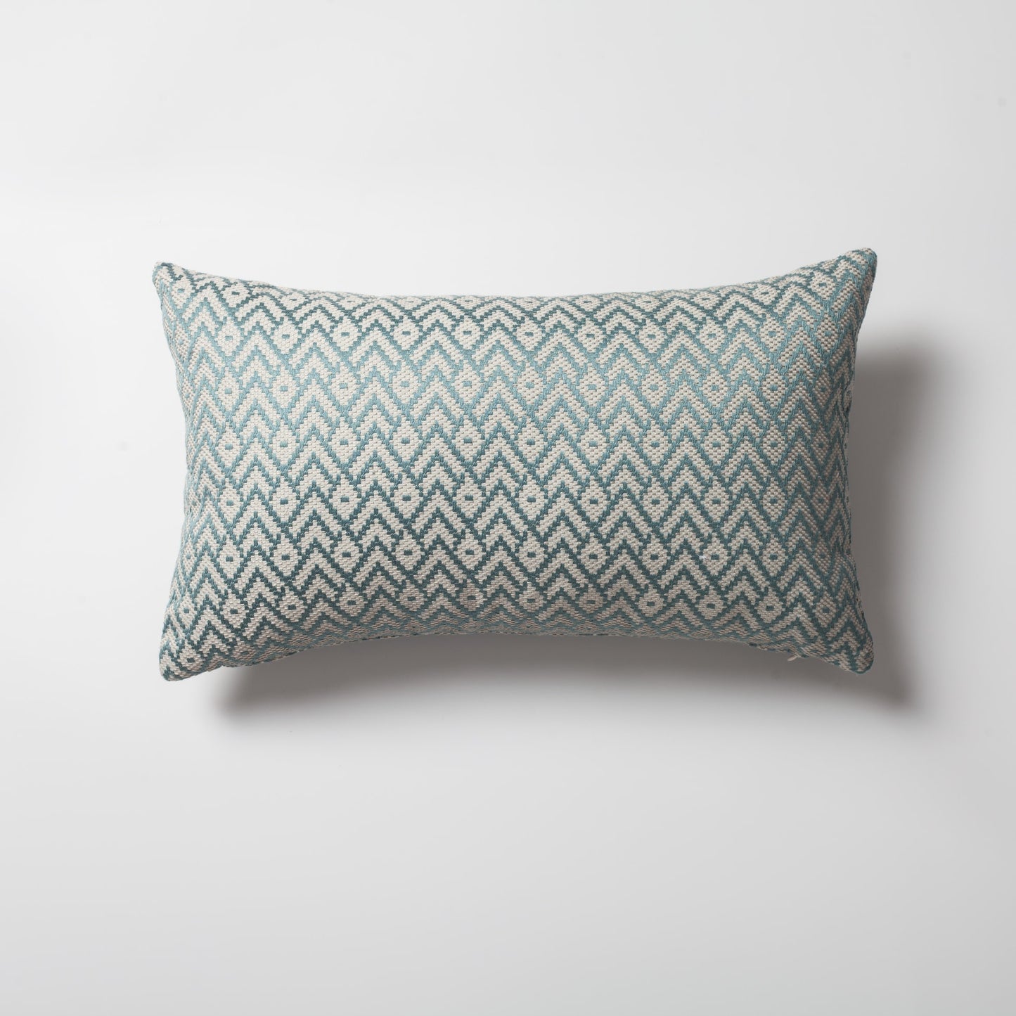 Gusto | Mint Blue Modern Small-Scale Patterned Lumbar 12''x20'' Throw Pillow Cover