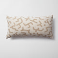 Nandos | Neutral African Mud Cloth Design Boucle Textured Long Lumbar 14"x28" Throw Pillow Cover