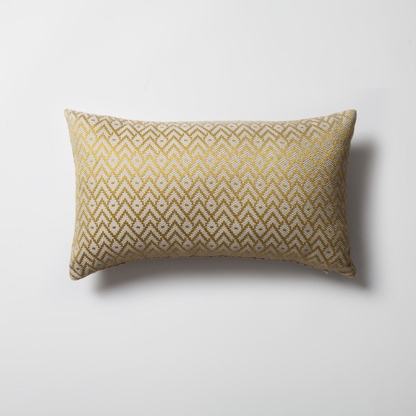 Gusto | Golden Olive Modern Small-Scale Patterned Lumbar 12''x20'' Throw Pillow Cover