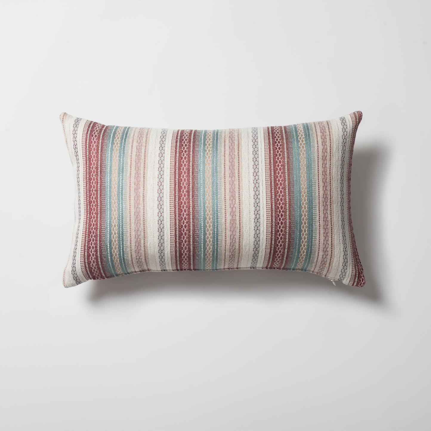 Bohem | Blue Ethnic Kilim Striped Pattern Textured 12"x20'' Throw Pillow Cover