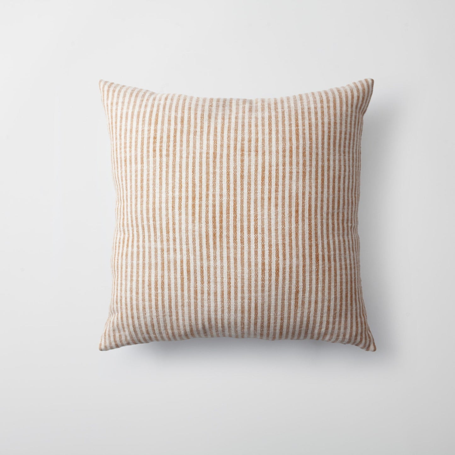 Stripe On Stripe | Set of 3 | Mustard Yellow Neutral Linen Blend Throw Pillow Covers