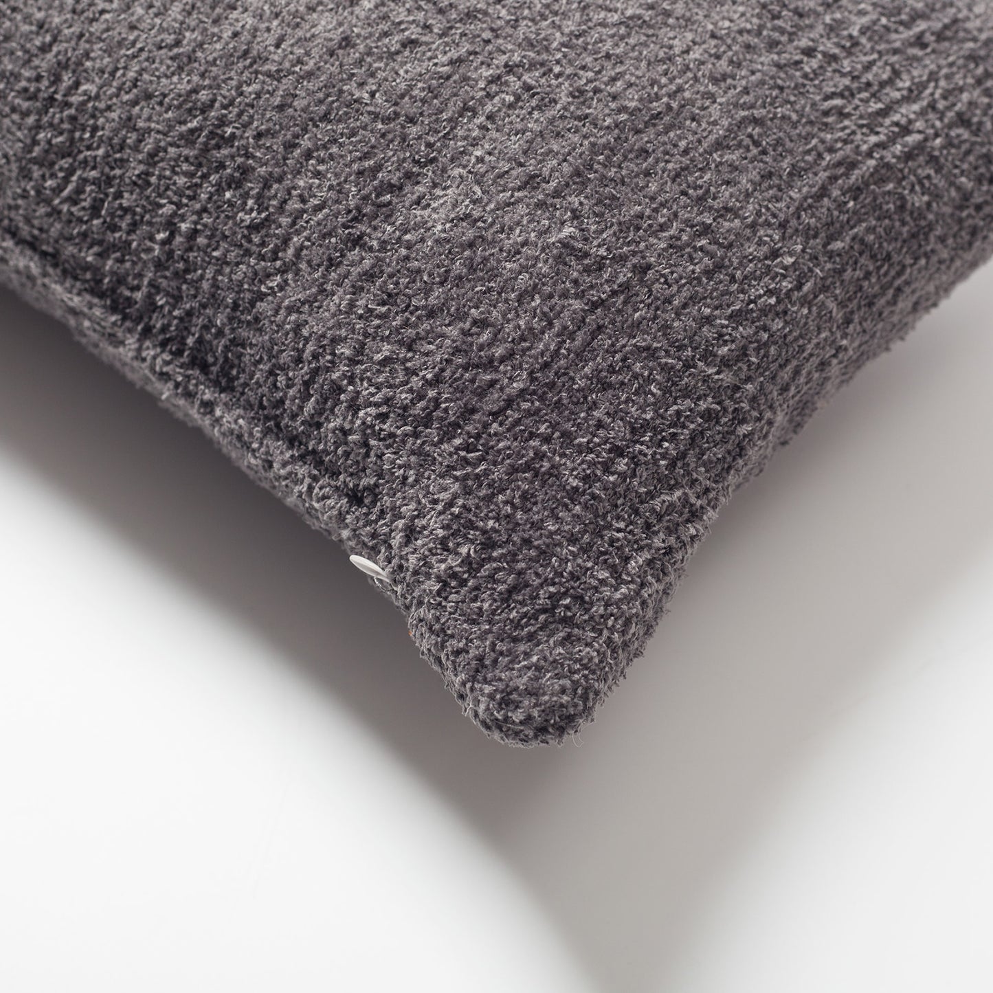 Cozy | Dark Gray Plush Soft Textured Long Lumbar 14"x28" Throw Pillow Cover