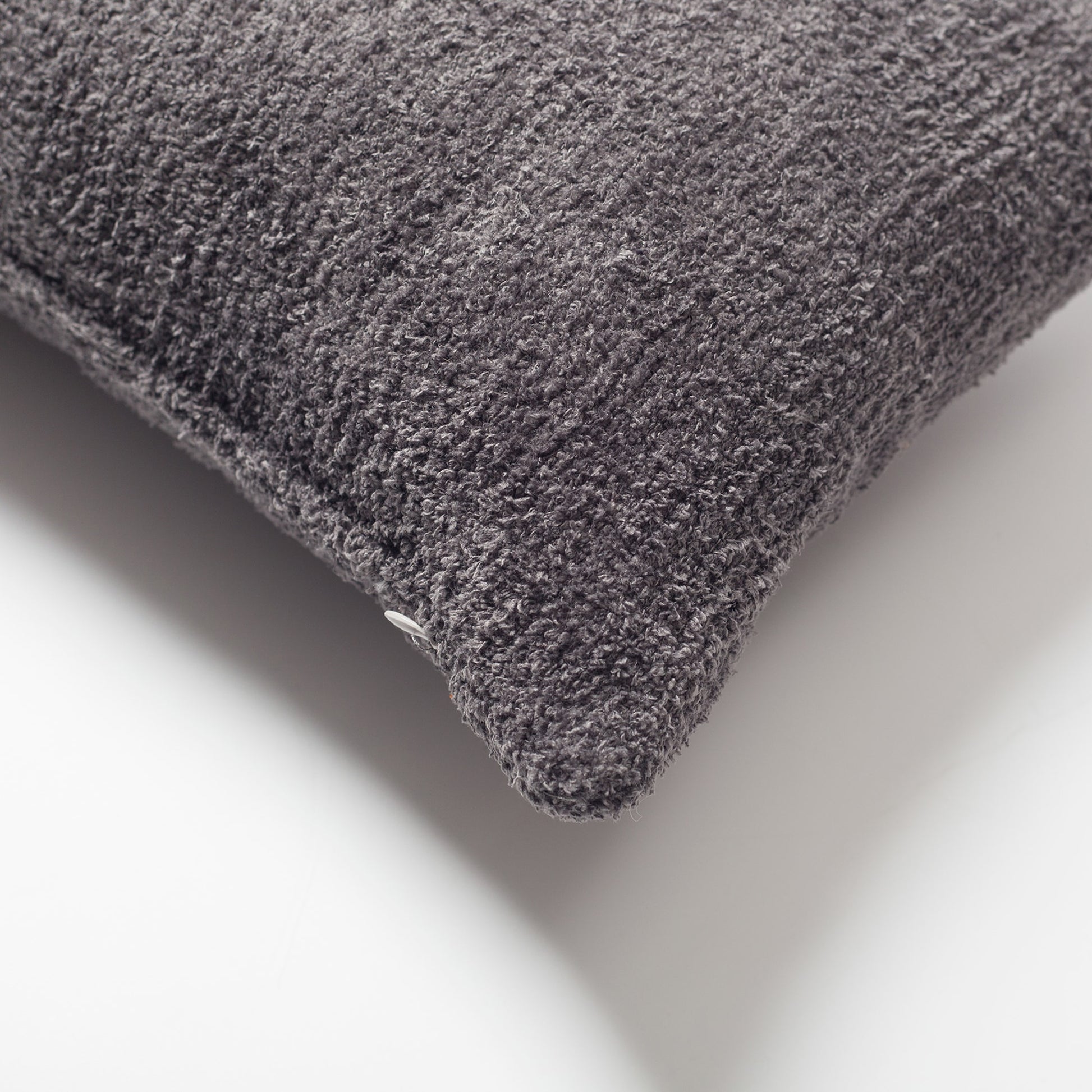 Cozy | Dark Gray Plush Soft Textured Long Lumbar 14"x28" Throw Pillow Cover