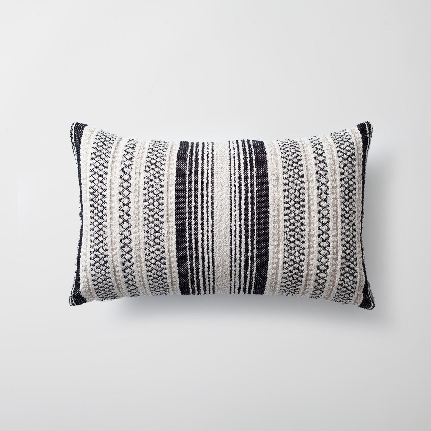 Oblique & Gobi | Set of 3 | Black and White Throw Pillow Covers