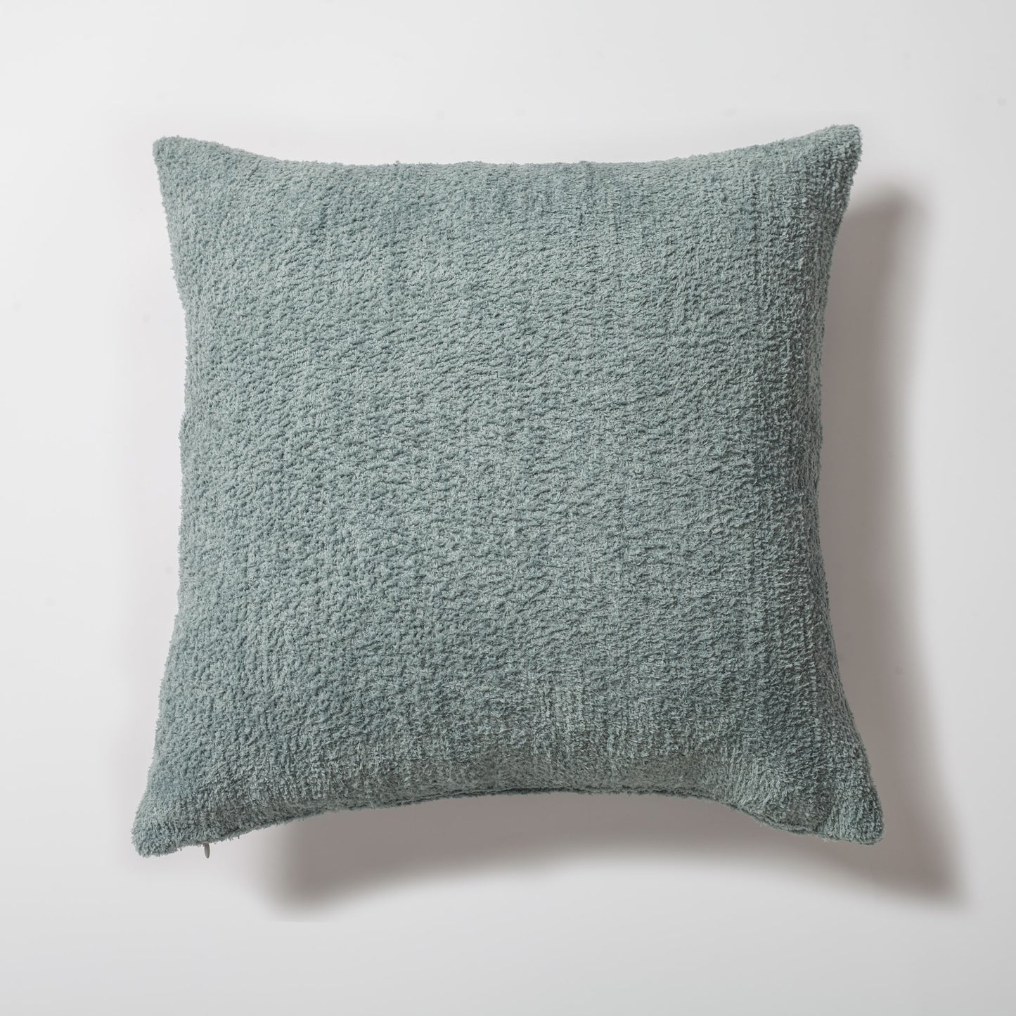 Cozy | Light Blue Plush Soft Textured Square 20''x20'' Throw Pillow Cover