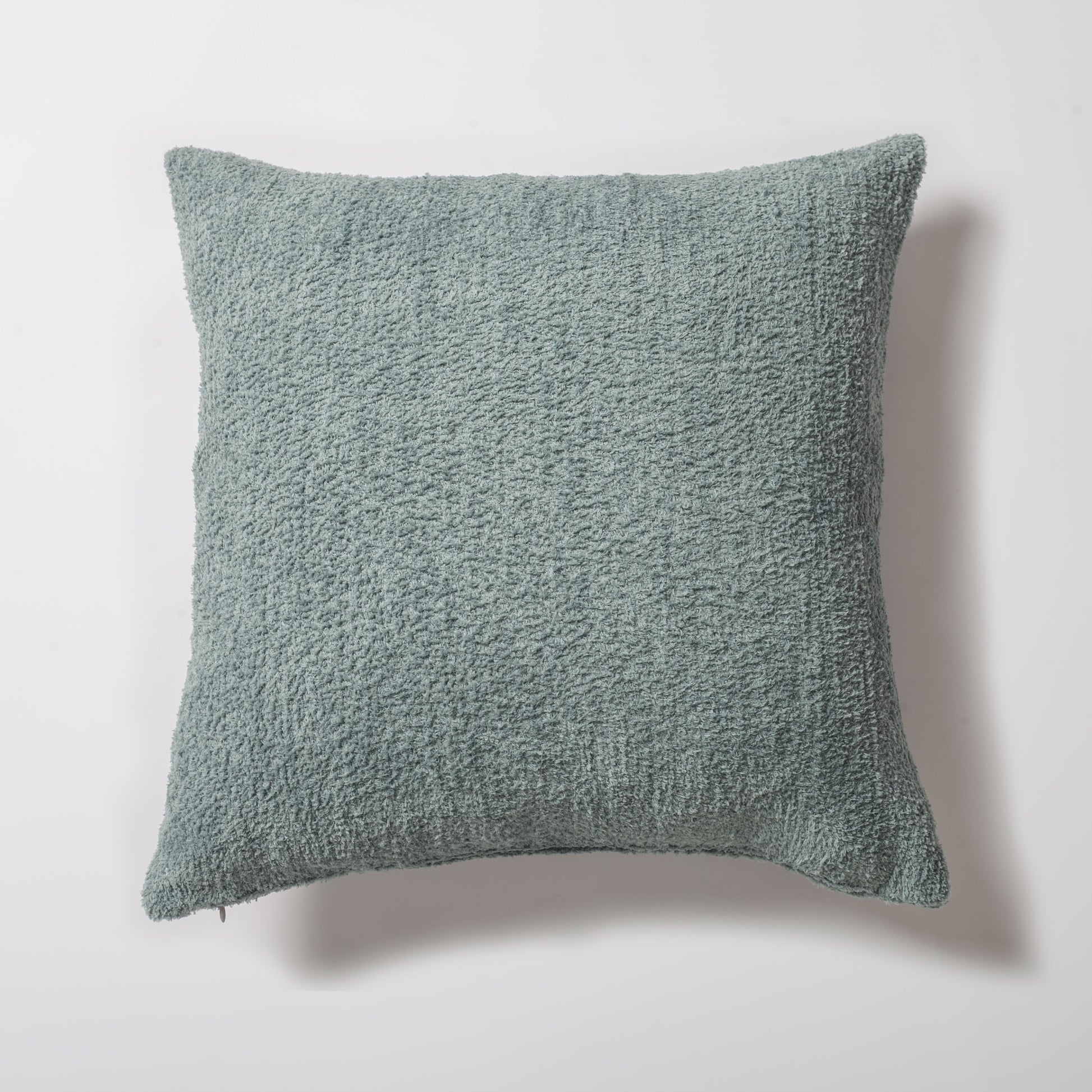 Cozy | Light Blue Plush Soft Textured Square 20''x20'' Throw Pillow Cover