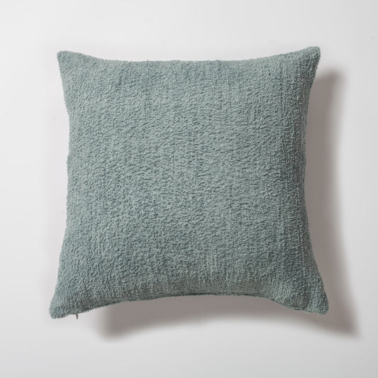 Cozy | Light Blue Plush Soft Textured Square 20''x20'' Throw Pillow Cover