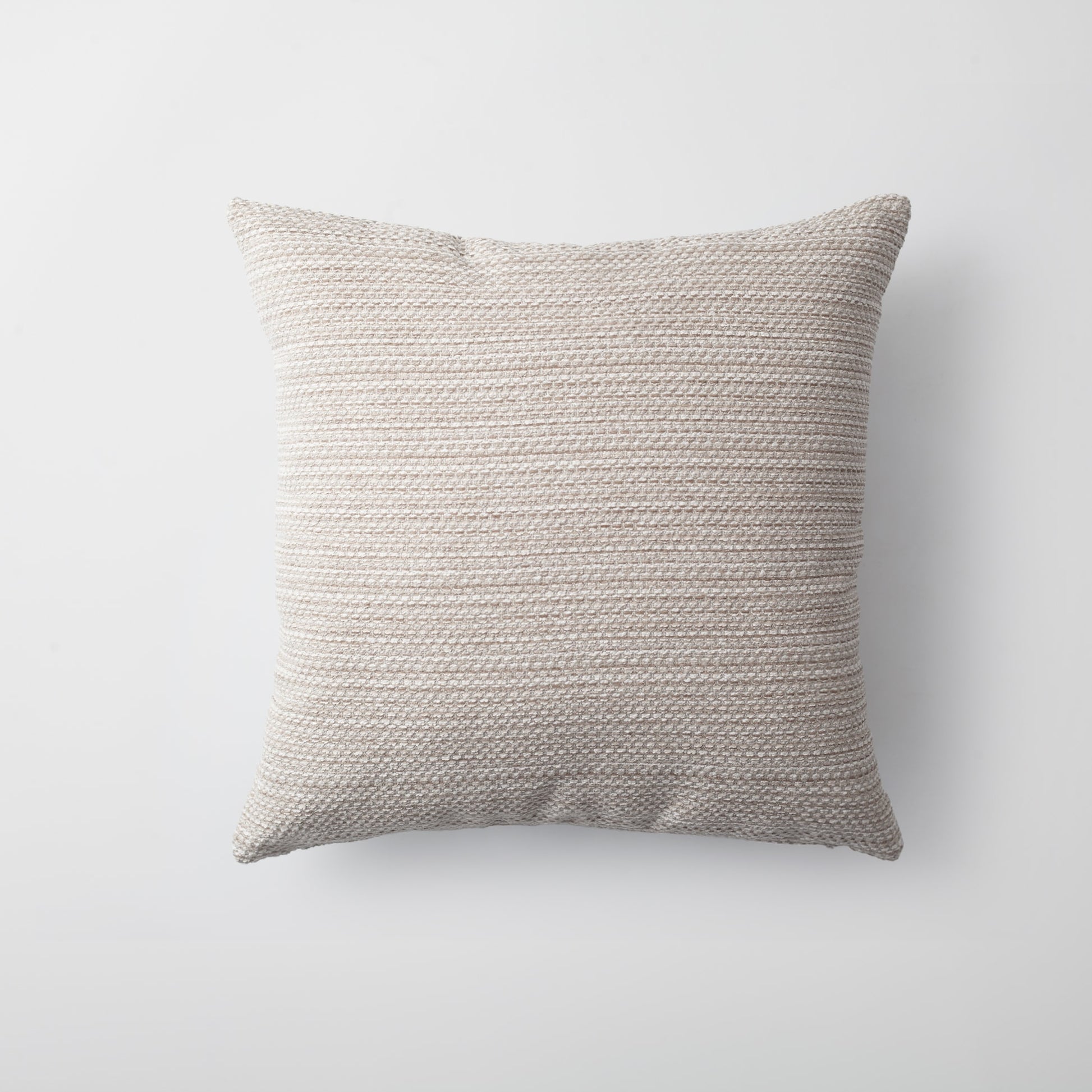 Kraft | Neutral Textured Woven Square 18''x18'' Throw Pillow Cover