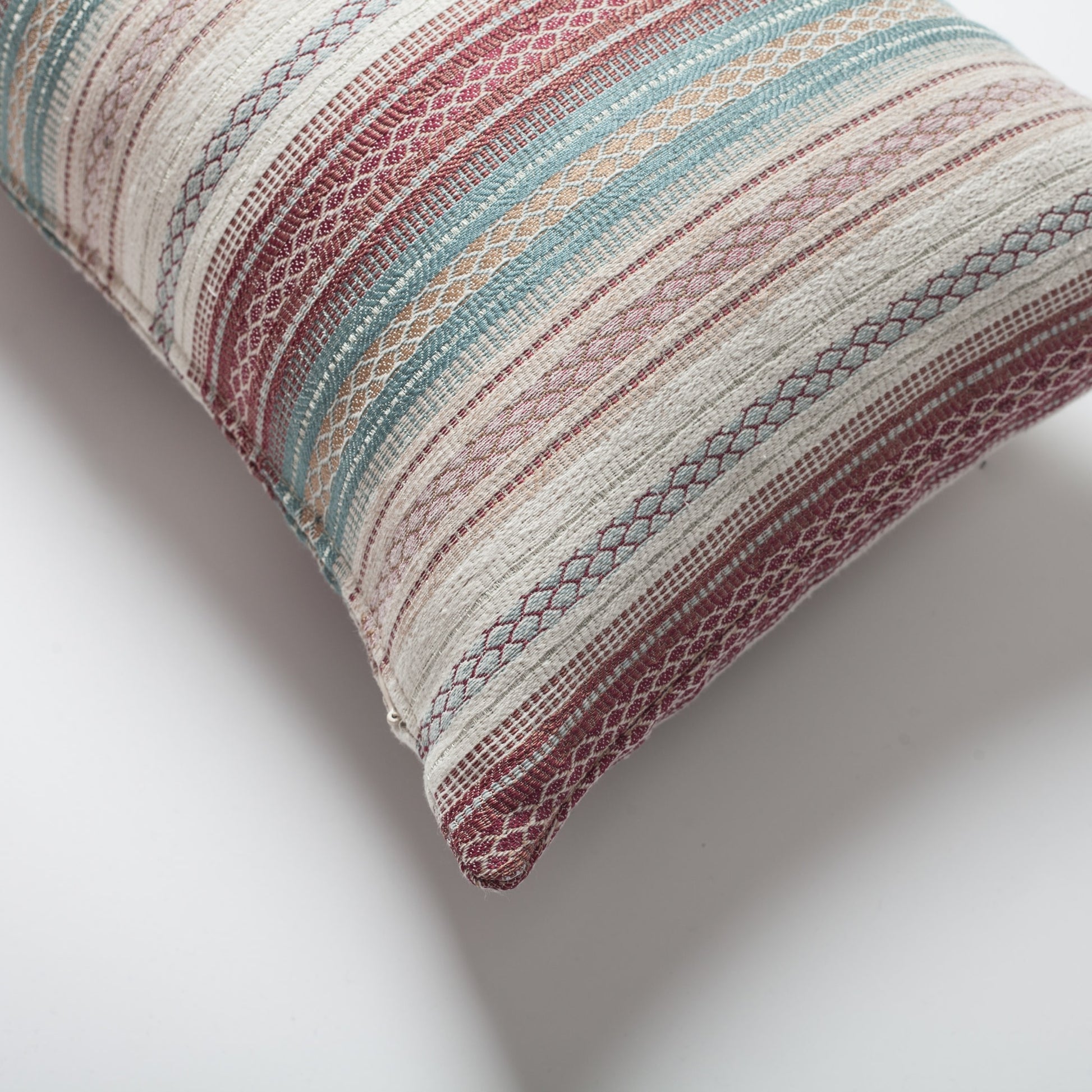 Bohem | Blue Ethnic Kilim Striped Pattern Textured 12"x20'' Throw Pillow Cover