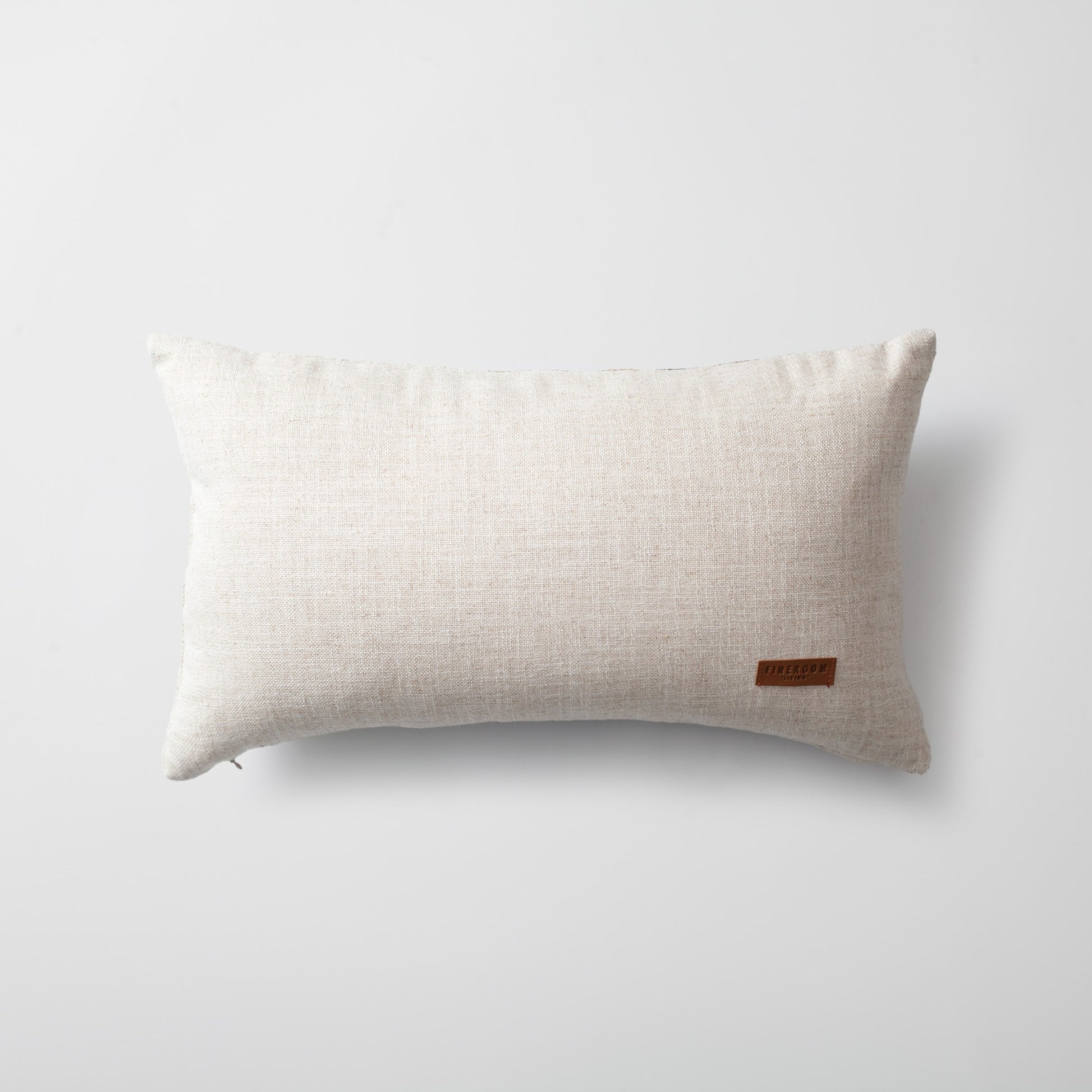 Combos | Navy Blue Textured Abstract Striped Neutral Lumbar 12"x20" Throw Pillow Cover