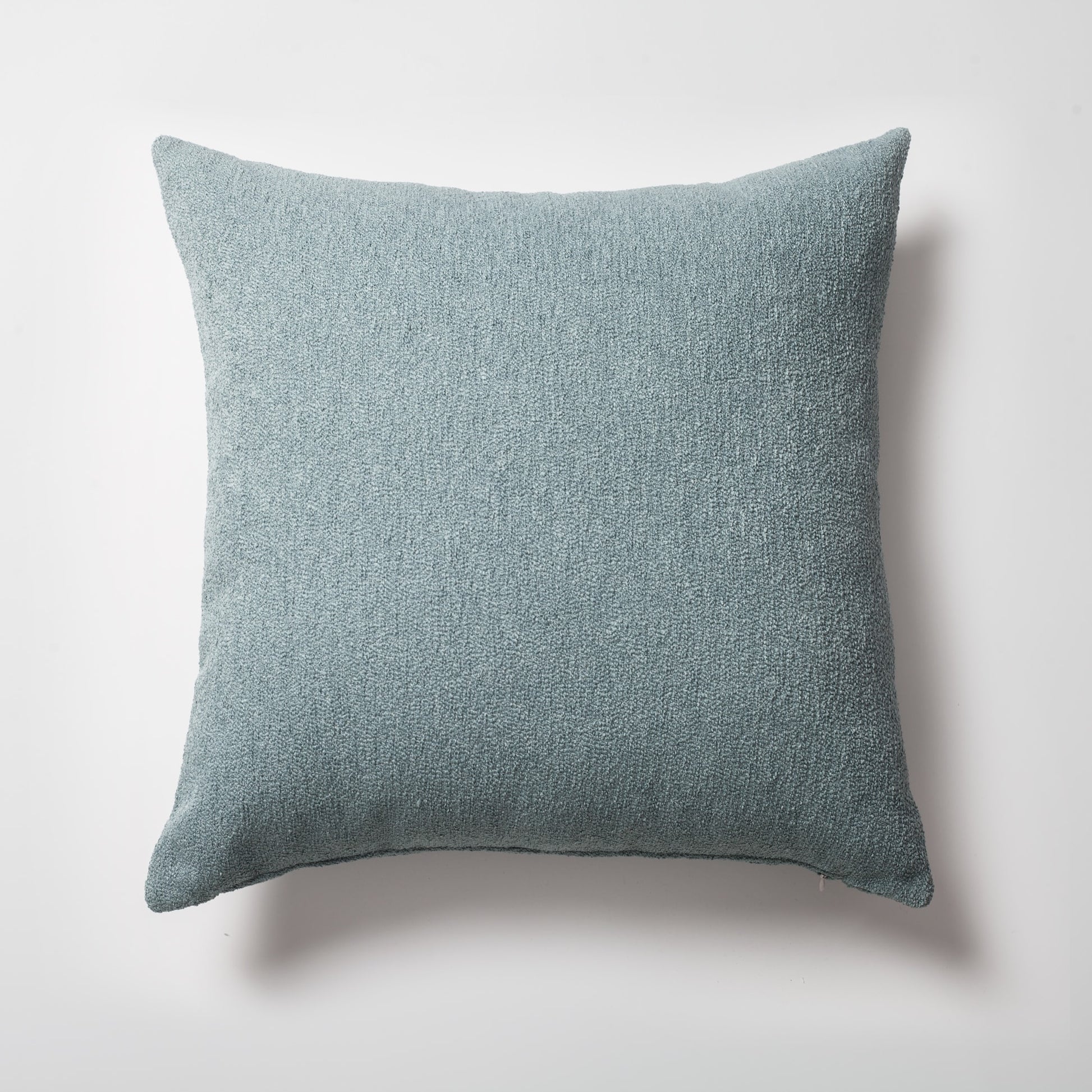 Julia | Light Blue Boucle Textured Solid Square 20''x20'' Throw Pillow Cover