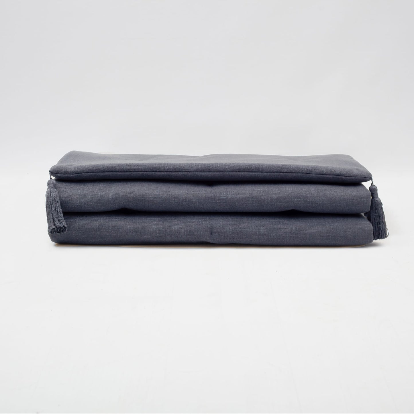 Loom Bed Runner | Dark Gray Neutral Linen Blend