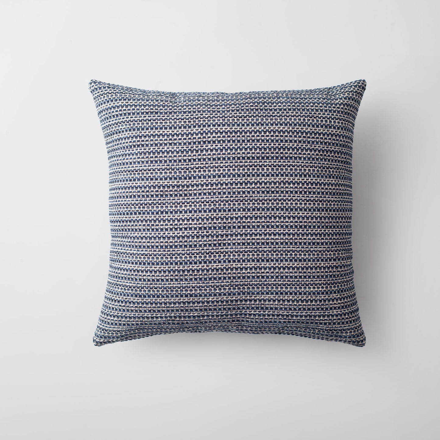 Kraft | Navy Blue Textured Woven Square 18''x18'' Throw Pillow Cover