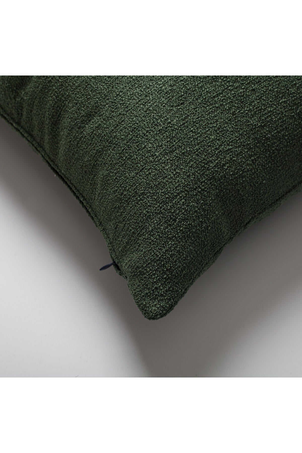 Julia | Green Boucle Textured Solid Lumbar 16''x24'' Throw Pillow Cover