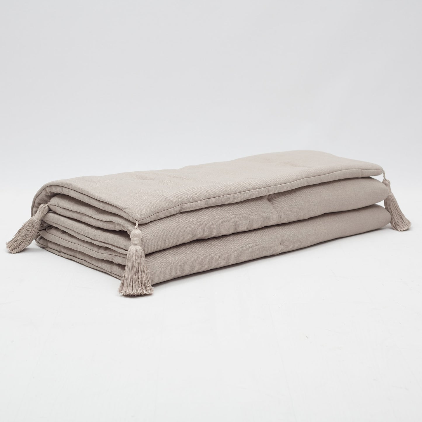 Loom Bed Runner | Taupe Neutral Linen Blend