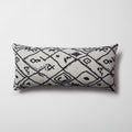 Merino | Boho Moroccan Paterned Woven Long Lumbar 14"x28" Throw Pillow Cover