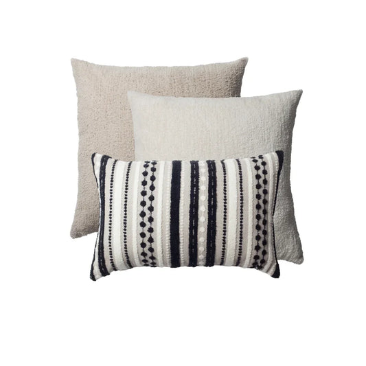 Nomad & Cozy | Set of 3 | Black and White Throw Pillow Covers