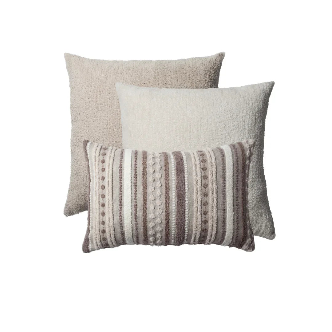 Nomad & Cozy | Set of 3 | Neutral Throw Pillow Covers