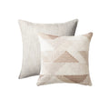 Porto & Nevio | Set of 2 | Neutral Textured Boho Throw Pillow Covers